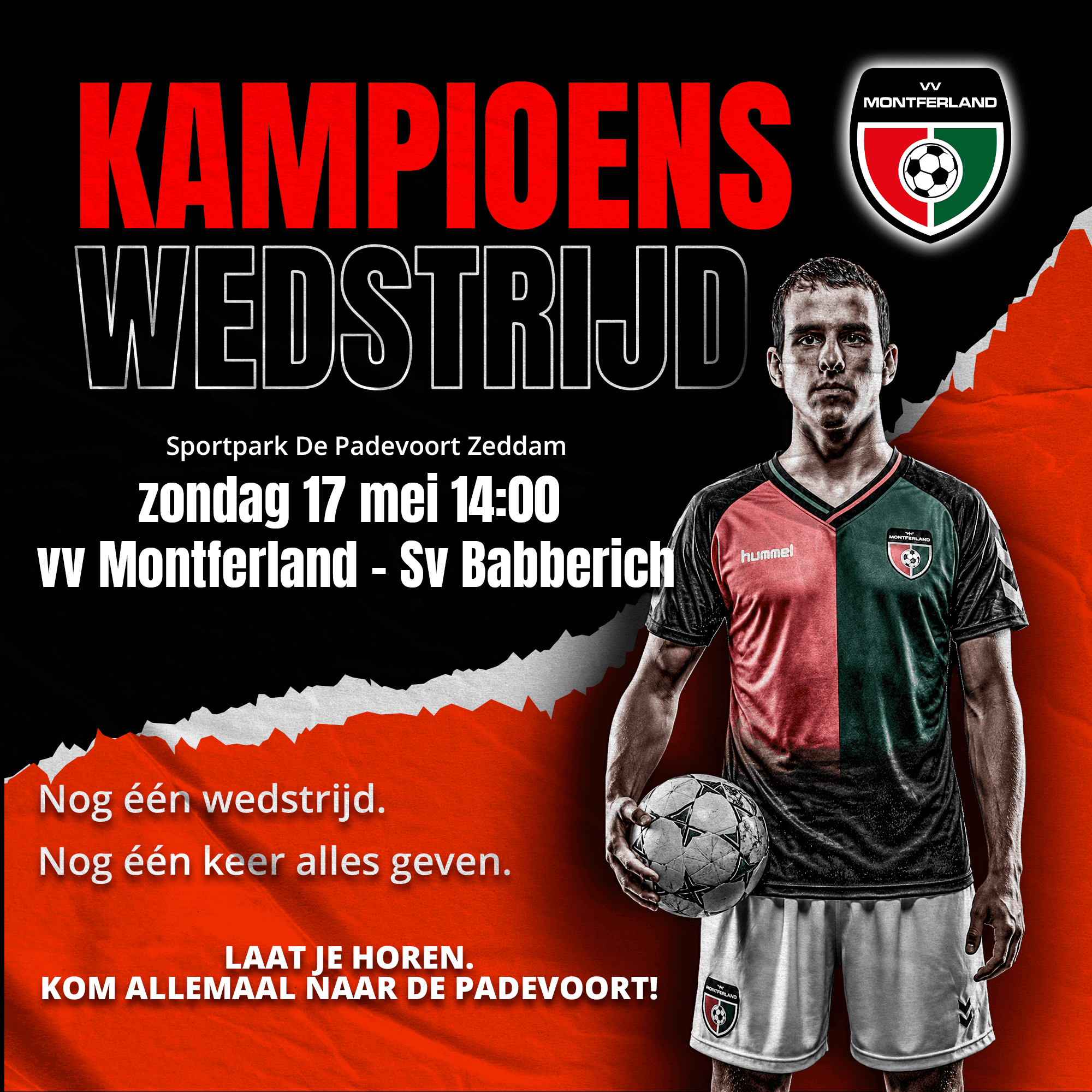 Kampioenswedstrijd VV Montferland 1